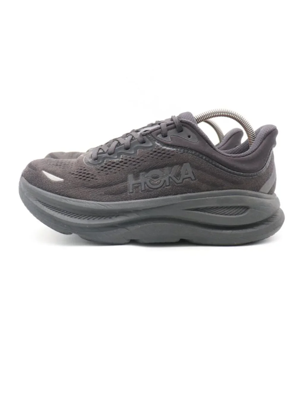 Hoka One One Bondi 9 Men's Size 9 D Triple Black Running Shoe's 1162011 BBLC